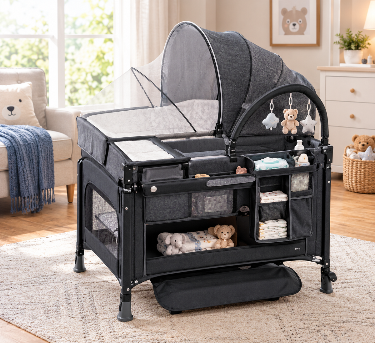 All-in-One Baby Bassinet Bedside Sleeper Review: Safe Sleeping and Diaper Changing Convenience
