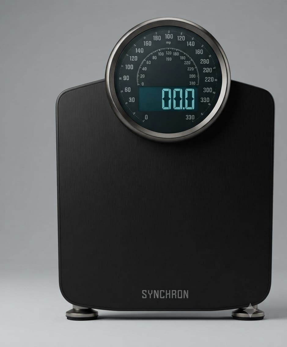 2-in-1 Digital &amp; Analog Bathroom Scale: Classic Retro Style Meets Modern Precision