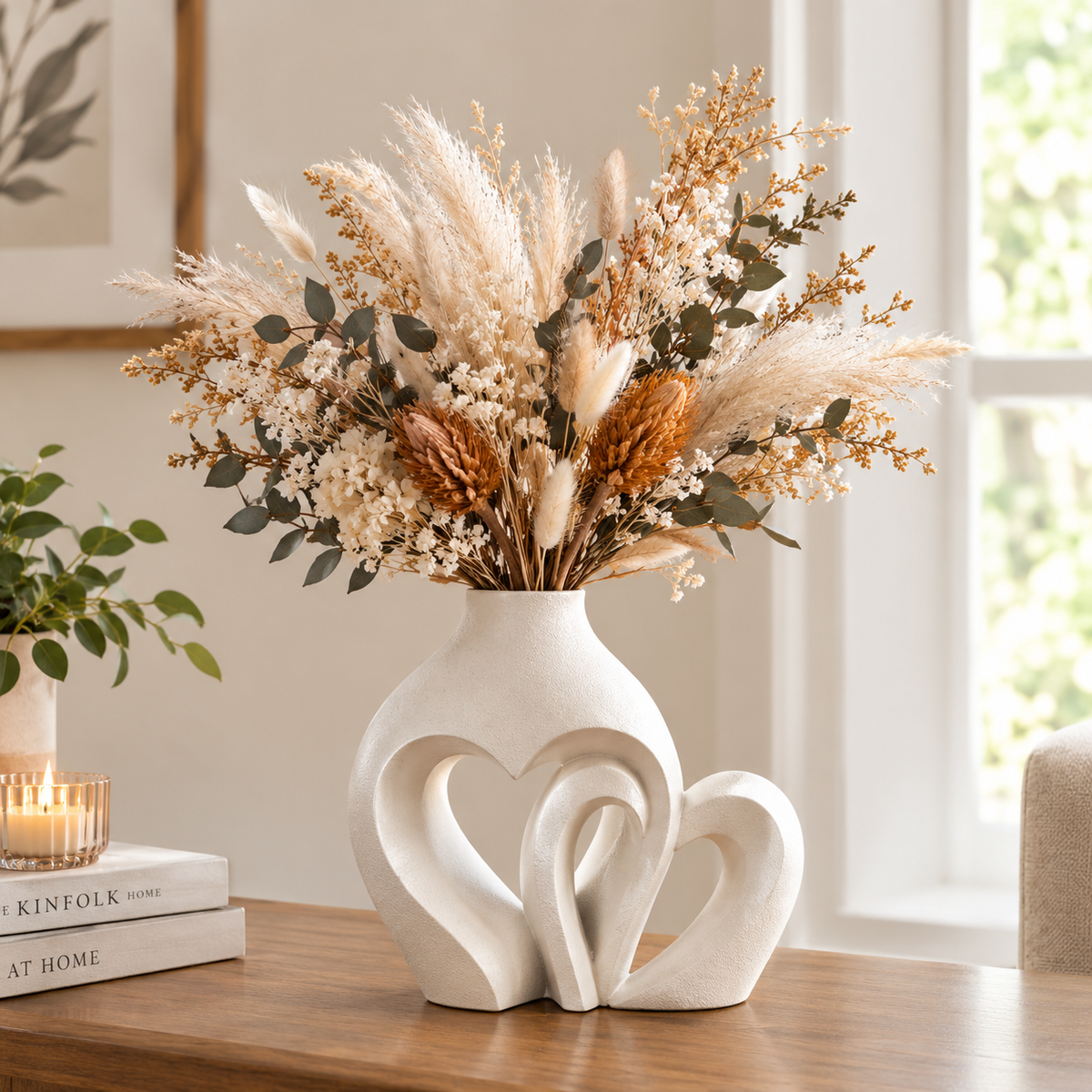 Modern Double Heart Ceramic Vase Review: A Practical Guide to Boho Centerpiece Styling