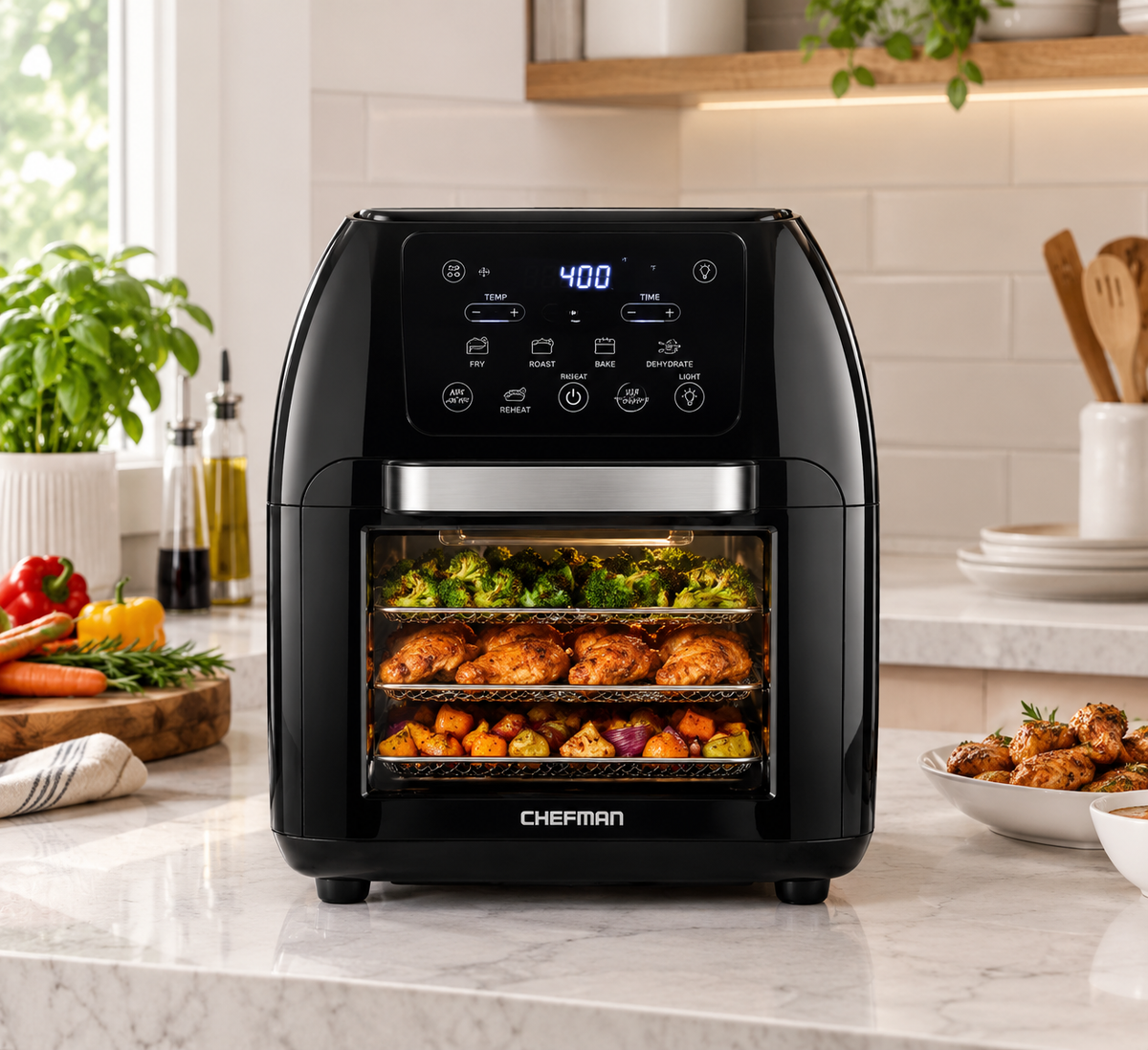 CHEFMAN 10L Multifunctional Digital Air Fryer Review: Is It Worth Using as an All-in-One Kitchen Appliance?