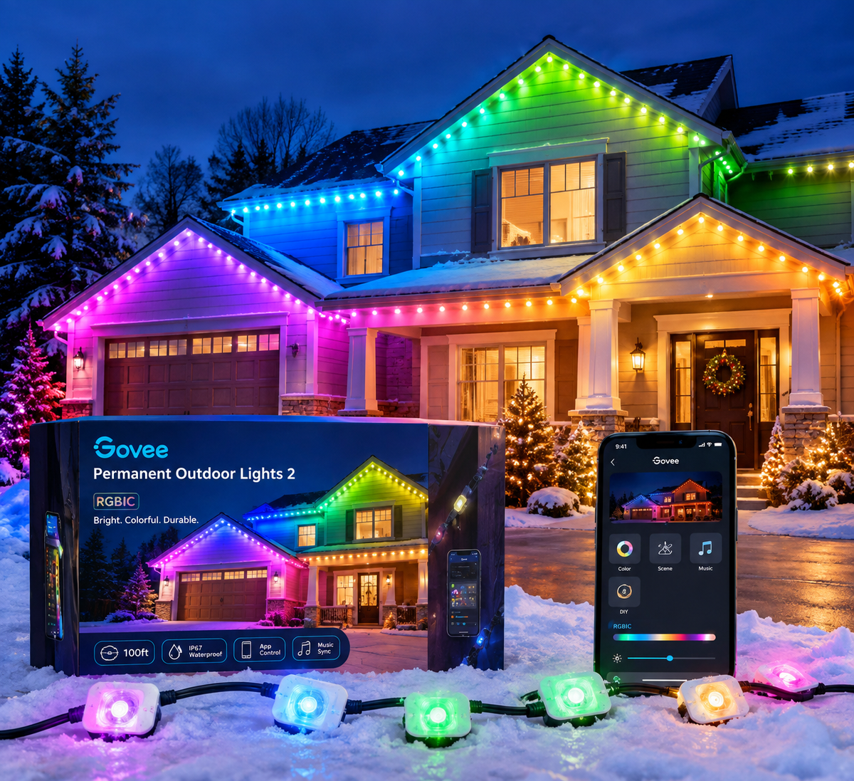 Govee Permanent Outdoor Lights 2 Review: A Practical Smart Lighting Solution for Year-Round Home Exteriors