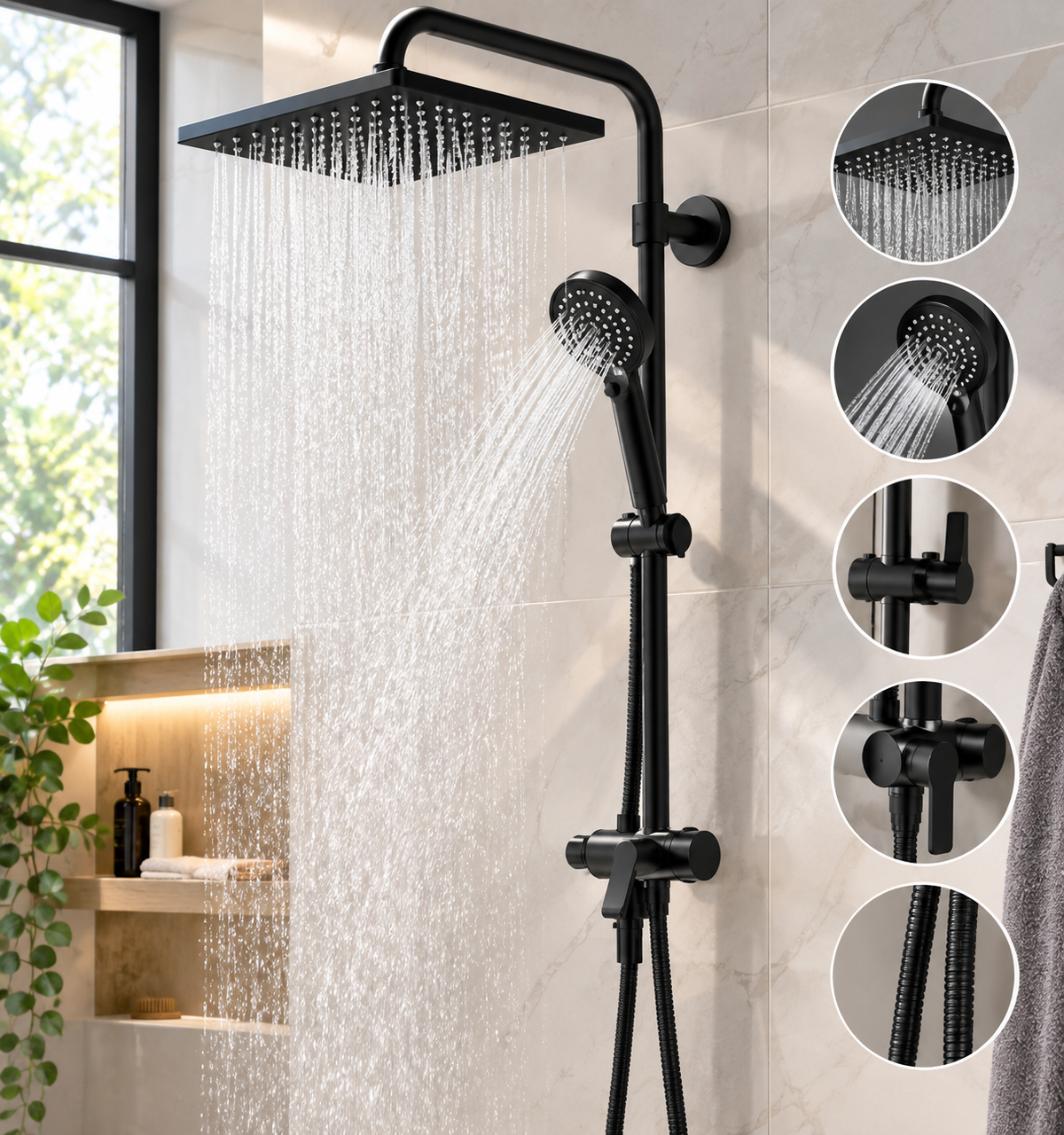 Hibbent 13-Inch Rainfall Shower Head Combo Review: Transform Your Bathroom into a Spa