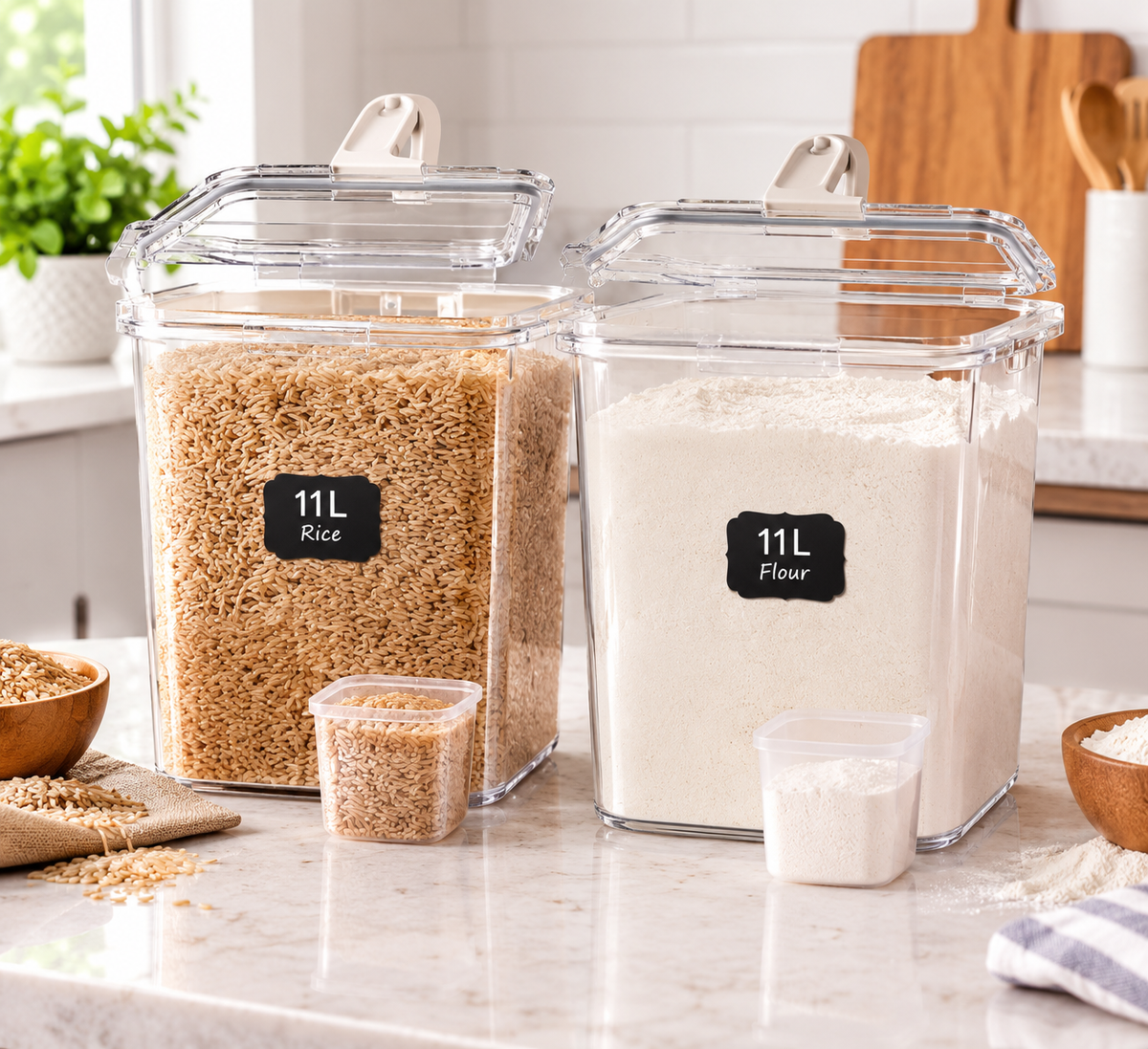 Shazo 11L Extra-Large Flour &amp; Sugar Containers Review: A Practical Guide to Bulk Pantry Storage
