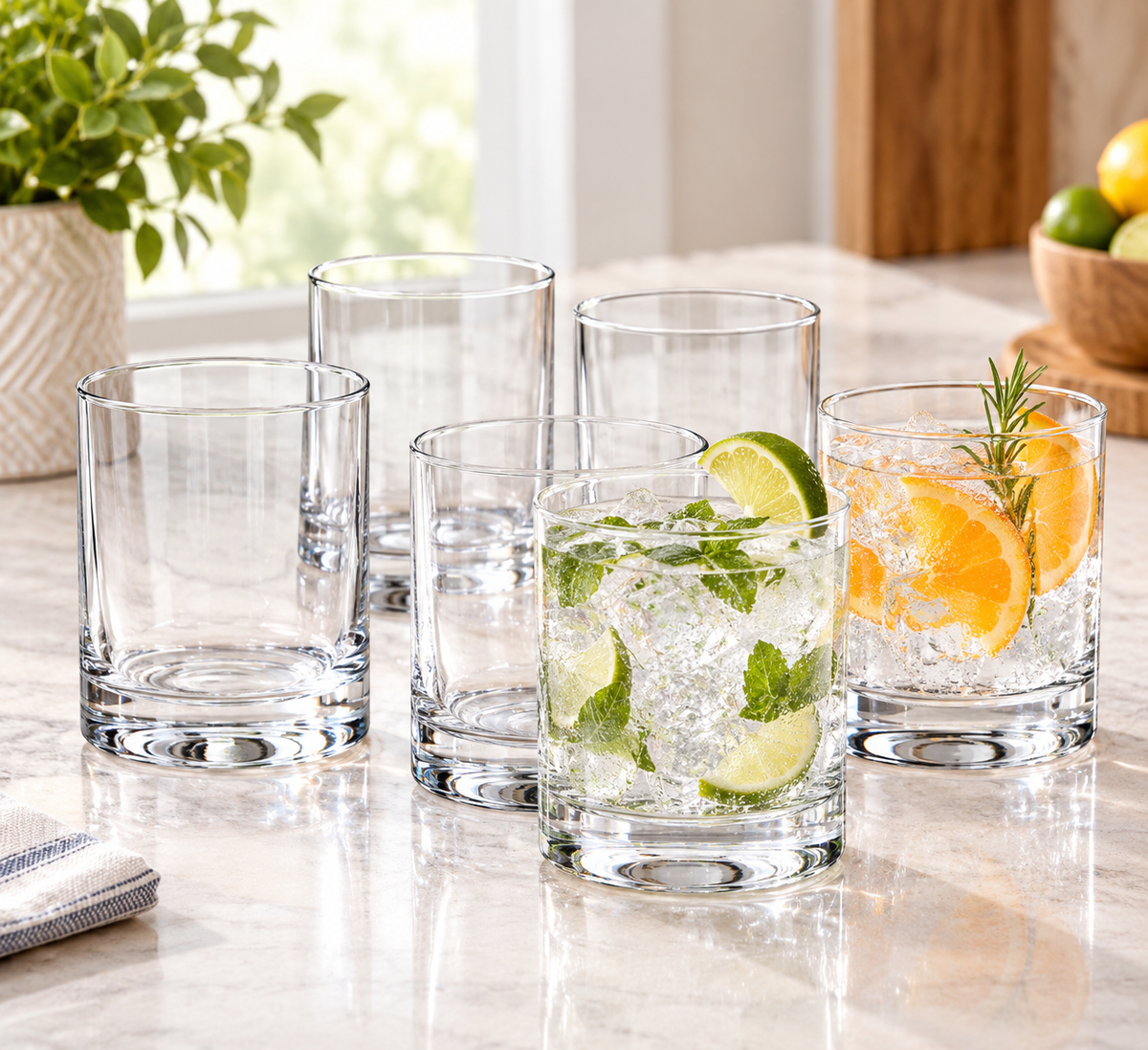 US Acrylic Classic 8-Piece Reusable Plastic Glasses Review: Shatterproof Elegance for Home &amp; Outdoor Use