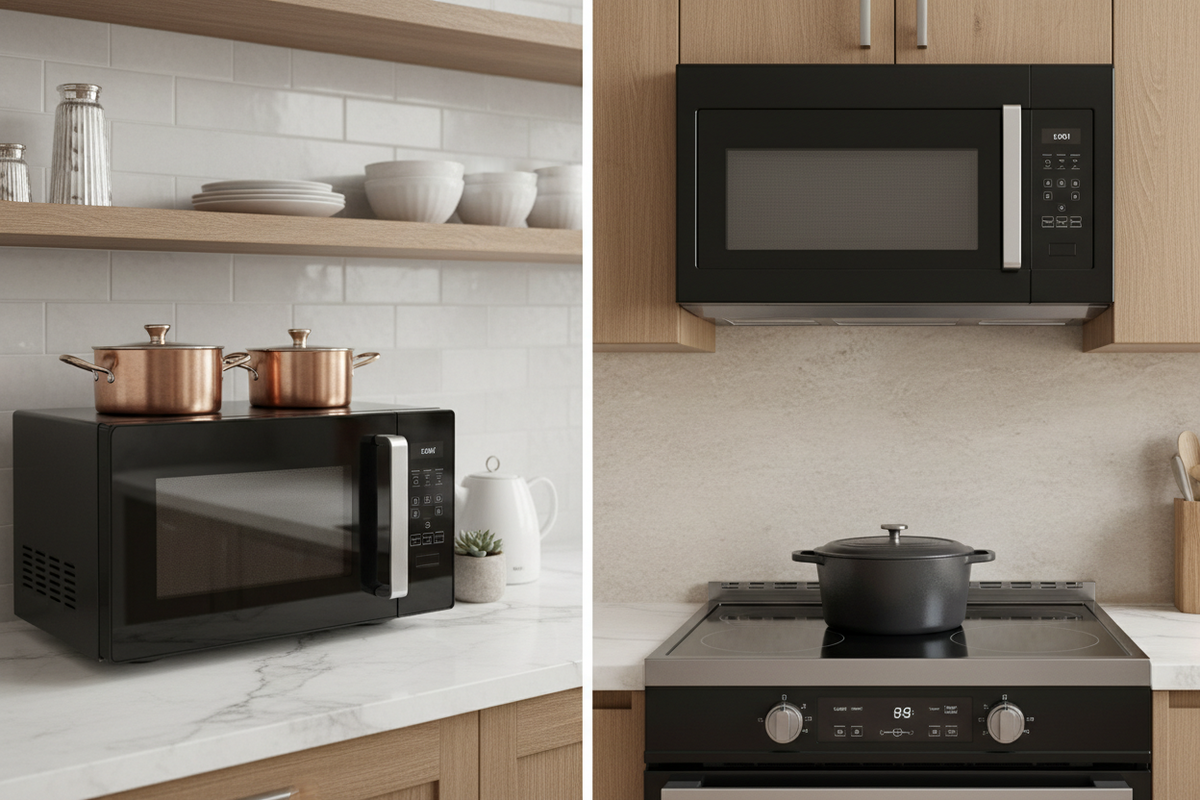 Countertop vs. Over-the-Range Microwaves: Spatial &amp; Performance Trade-offs