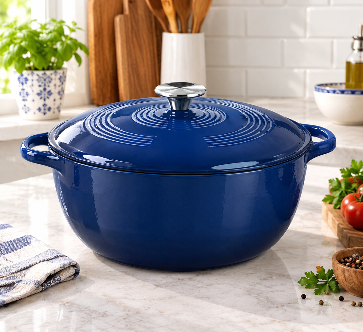 Lodge Enameled Cast Iron Dutch Oven Review: Essential Cookware for Slow Cooking &amp; Baking