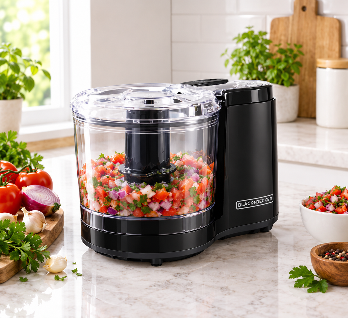 BLACK+DECKER One-Touch Electric Food Chopper Review: Compact &amp; Effortless Meal Prep