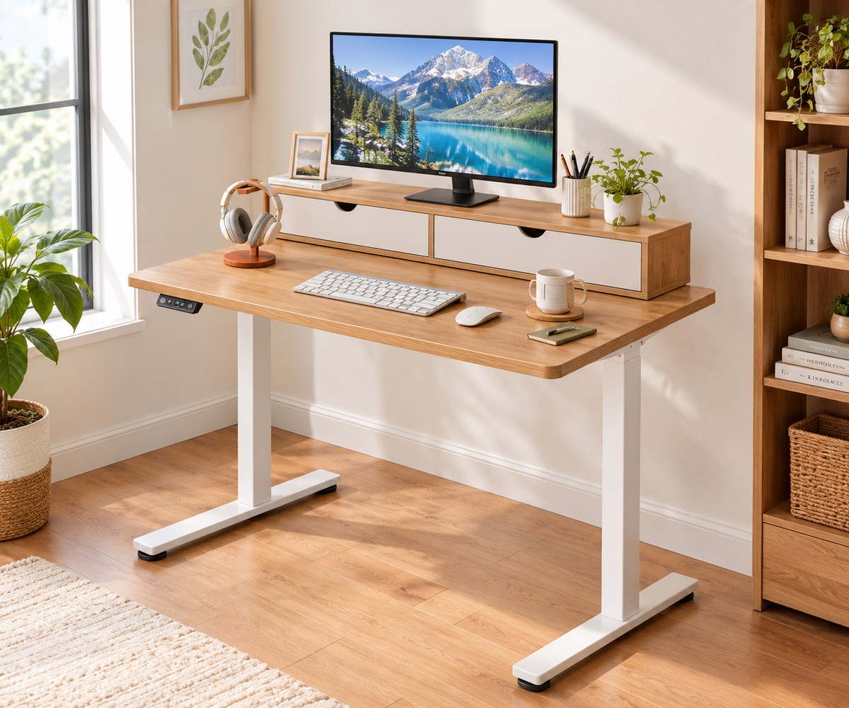 Agilestic Electric Standing Desk Review: Ergonomic Workstation with Drawers &amp; Monitor Stand
