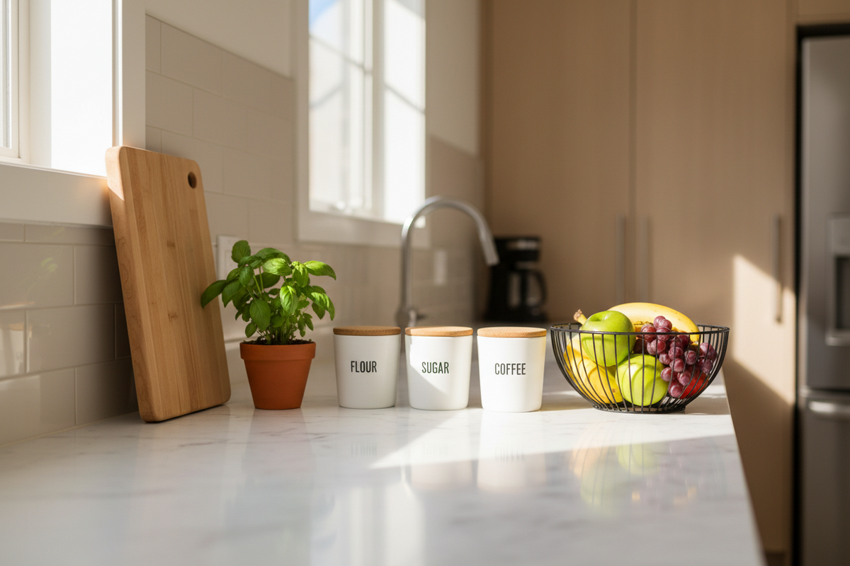 How to Keep Kitchen Countertops Clear and Organized