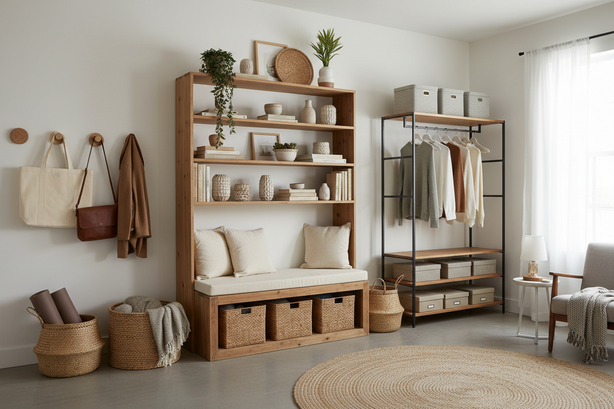 Practical Storage Ideas for Homes Without Closets